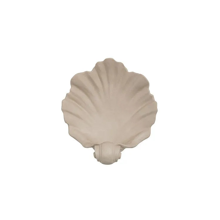 White resin shell fruit plate ornament with light luxury design weighing 1.5kg for home decoration