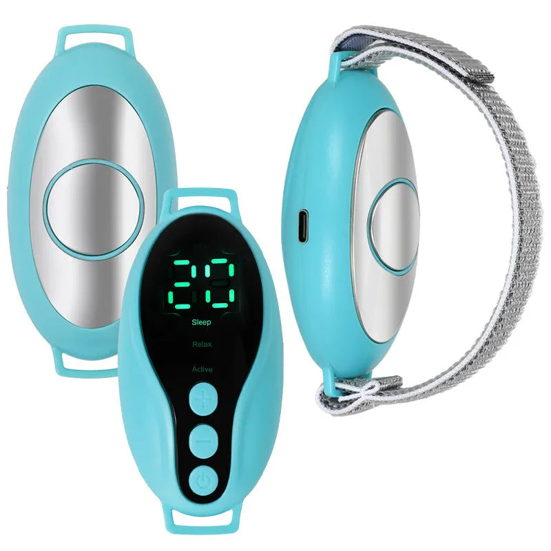 White or blue USB sleep aid instrument with timing function and adjustable wind speed