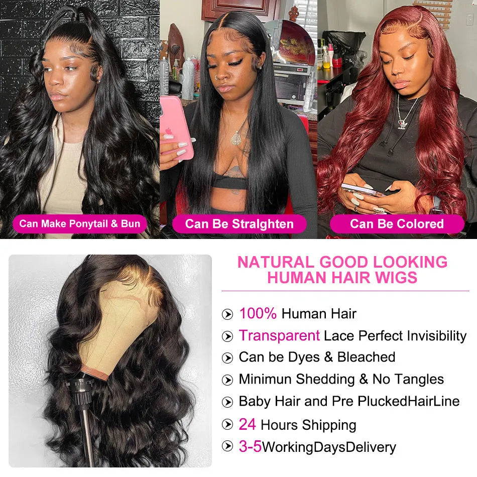 Black synthetic front lace wig with long curly hair and side bangs style