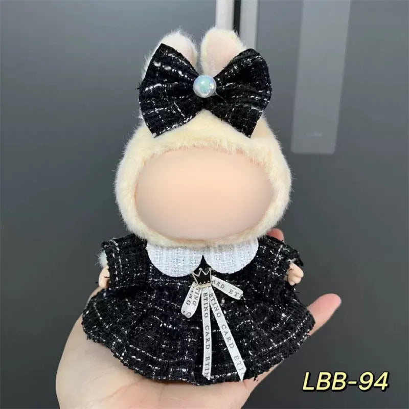 Plastic costume for 17cm vinyl figurine doll clothing display accessory