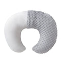 Nursing pillow with removable pillowcase for breastfeeding support and milk spilt prevention