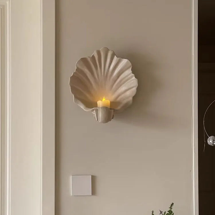 White resin shell fruit plate ornament with light luxury design weighing 1.5kg for home decoration