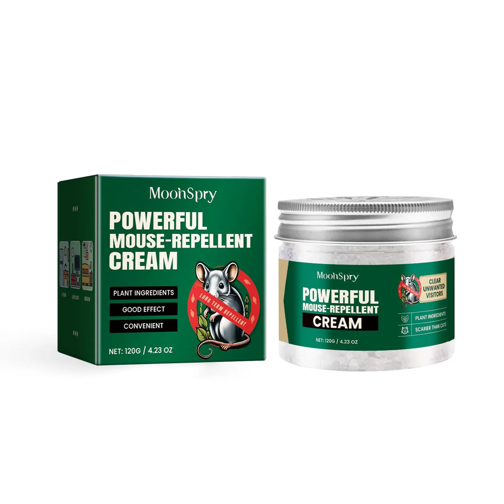 60ml bottle of natural rat repellent spray with essential oils for home and car use.