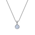 Women's Korean-style oval pendant necklace with eight-point star charm on adjustable box chain