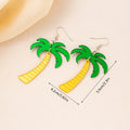 Acrylic drop shape earrings with hook backings in summer colour variations