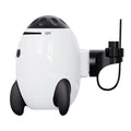 White portable baby stroller shaking device with Bluetooth connectivity for infant sleep assistance