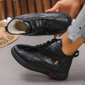 Black and red women's velvet shoes with rubber non-slip sole and low-cut design