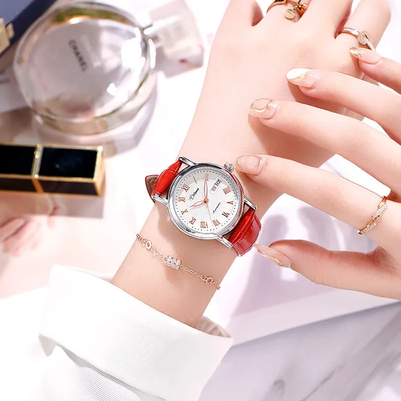 Women's automatic mechanical fashion watch with multiple colour and strap options
