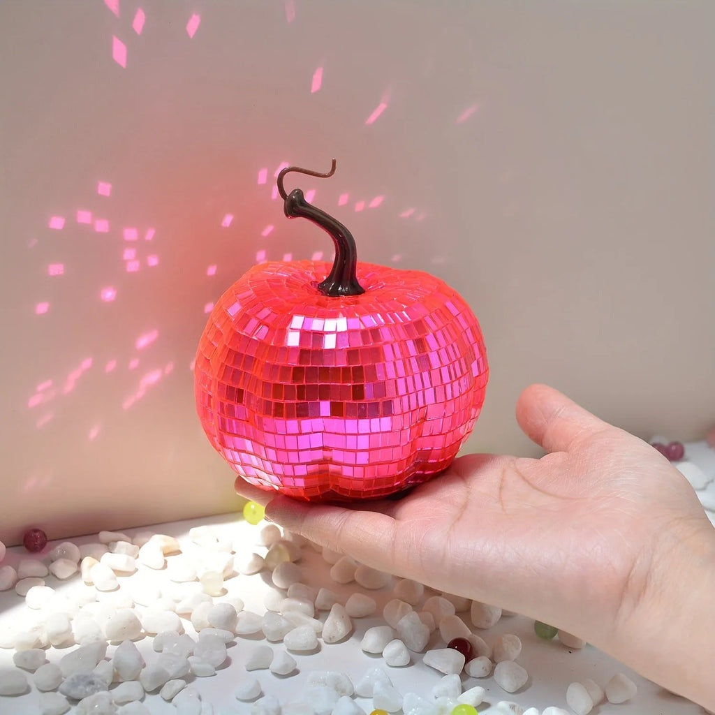 Chinese embroidered glass pumpkin decoration in five sizes from 6cm to 20cm