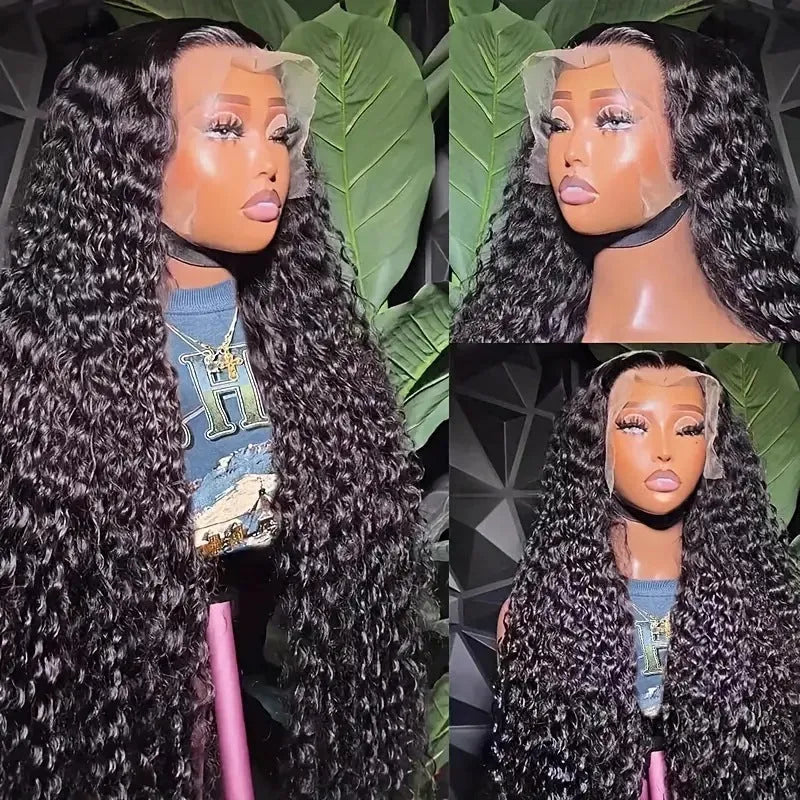 Women's fashion lace wig in small roll wound tube afro styling with side bangs