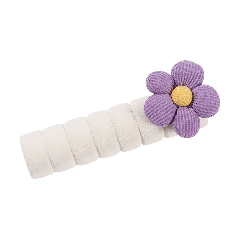Flower pattern door handle protective cover in round shape with PEVA construction