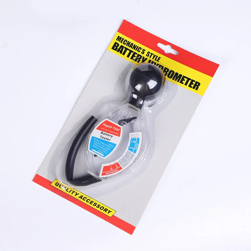 ABS plastic suction electrolyte hydrometer for lead acid battery testing with measurement scale