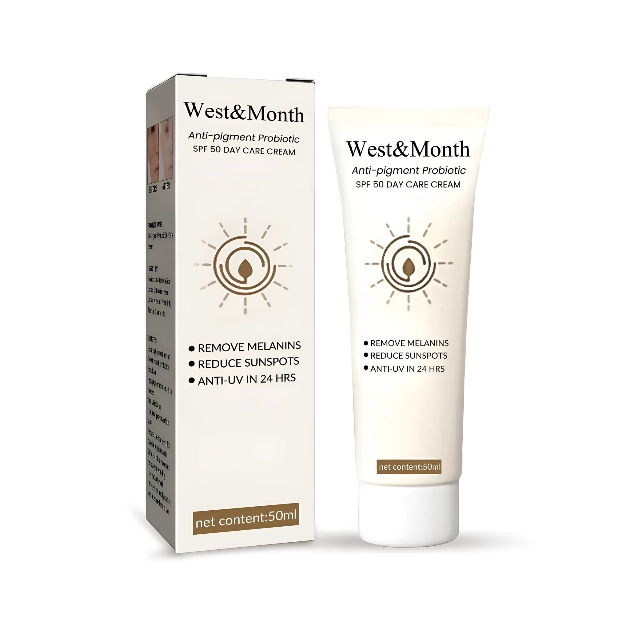 50g jar of probiotic brightening protective cream with centella and marigold extract