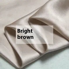 Double-sided solid colour silk duvet cover in Lotus Pink, pea green, bright brown, mysterious purple, white or silver blue.
