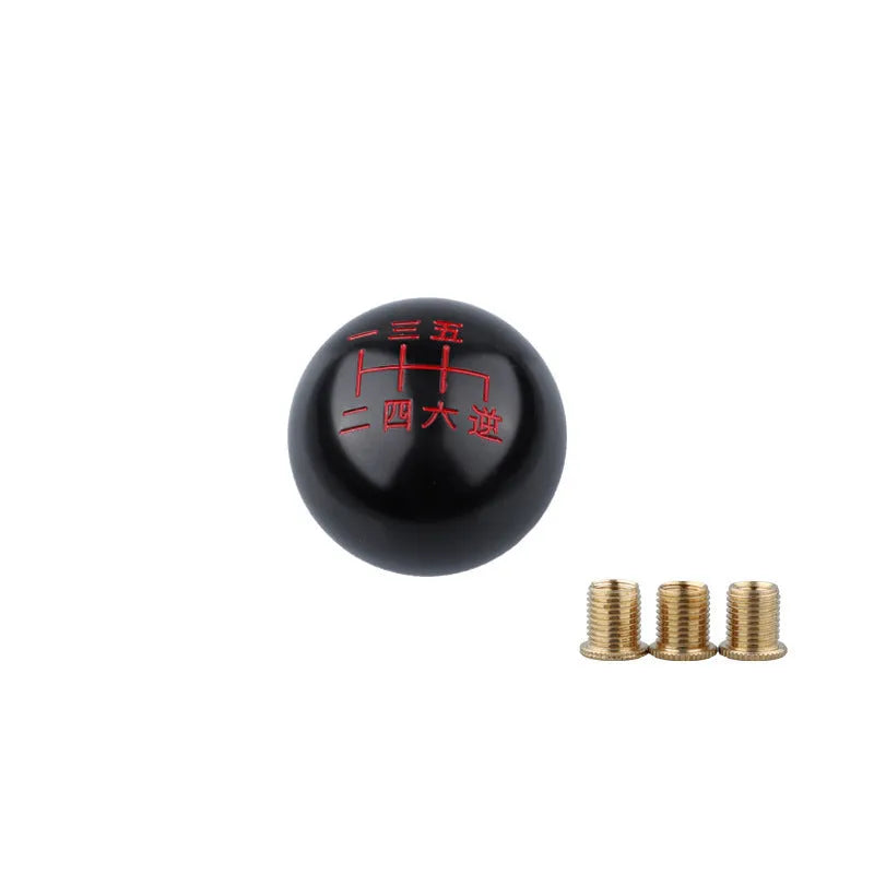 Aluminium alloy car gear shift head in five colour options for manual transmission vehicles