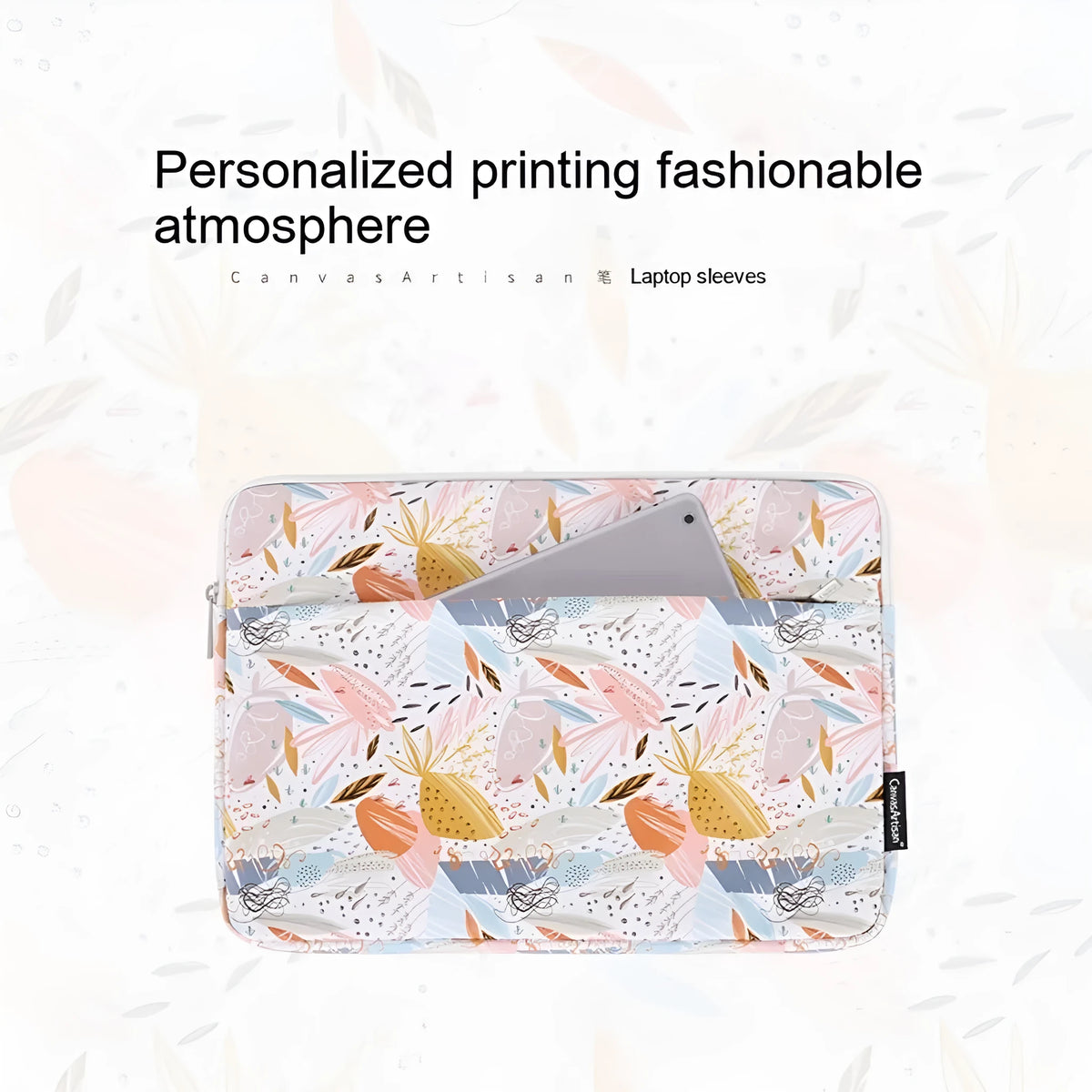 White PU leather waterproof laptop inner bag or sleeve for 14 inch computers.