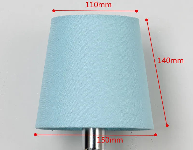 Minimalist fabric lampshade with horizontal paste design in mini size