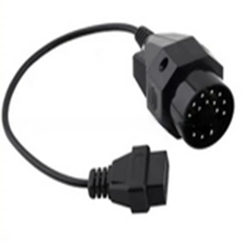 OBDII car tester connecting cable with 20-pin adapter, 16 nickel-plated pins, and direct plug 16x2 connector