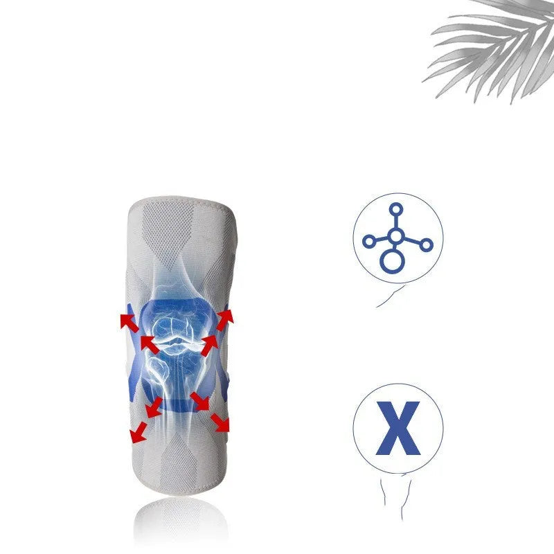 Men's silicone knee pad for cycling and running protection in multiple colour options