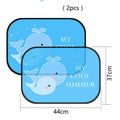 Electrostatic adsorption car side window sunshade with nylon mesh material in animal-themed size options