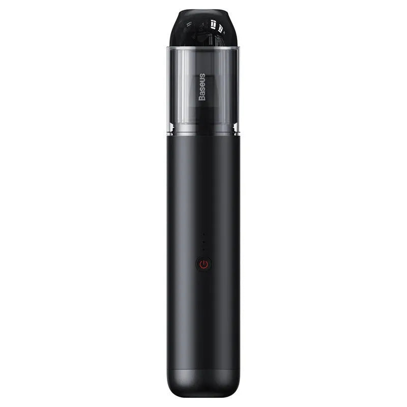BASEUS A3 black and silver car wireless vacuum cleaner showing compact design