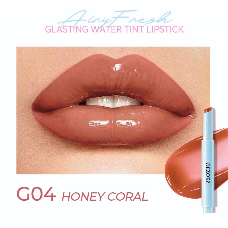 Waterproof moisturising lipstick makeup in six shade options.