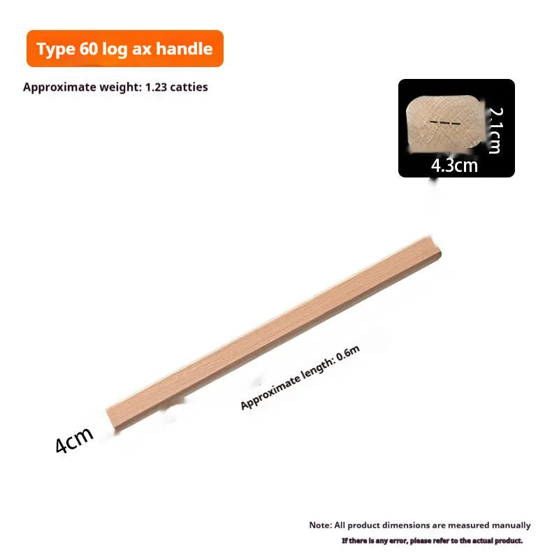 Locust wood axe handle replacement in various lengths for log axes and other tools.
