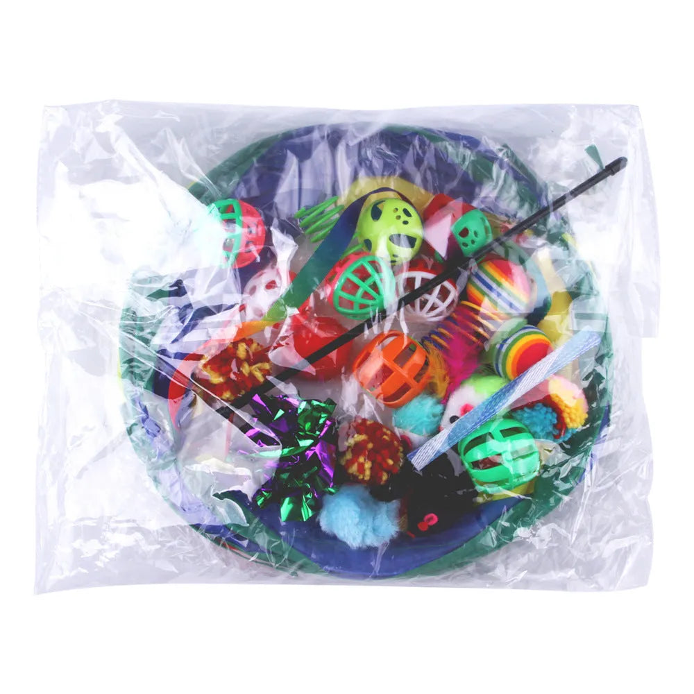 Plastic cat channel tunnel toy in various colours for indoor pet play
