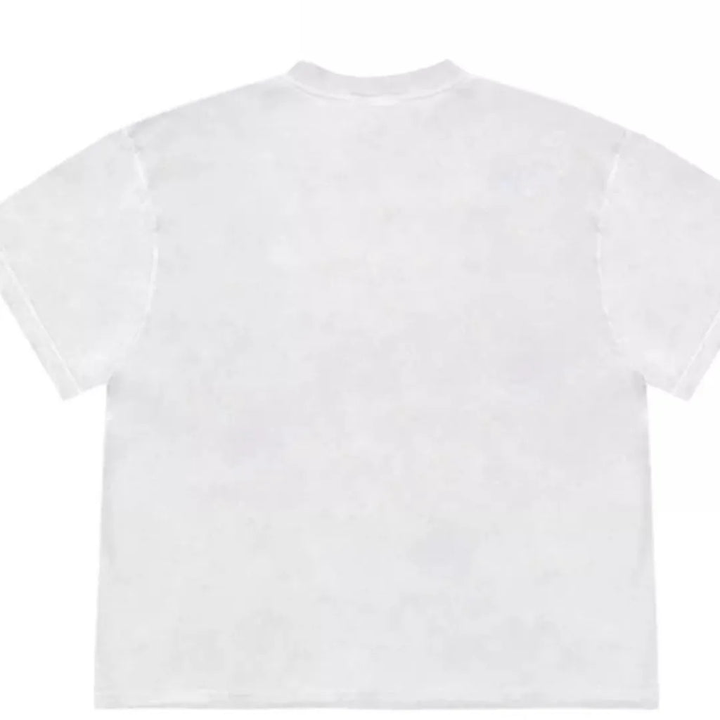 Blueberry fabric patchwork t-shirt with cute fruit pattern in loose fit ice oxygen cotton