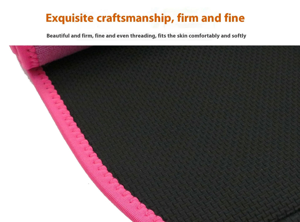 Black neoprene lumbar support belt for adult fitness and running