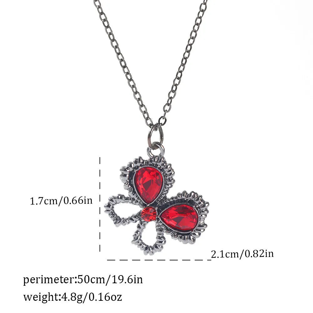 Zinc alloy Halloween necklace with spider bat pendant on a 45cm chain