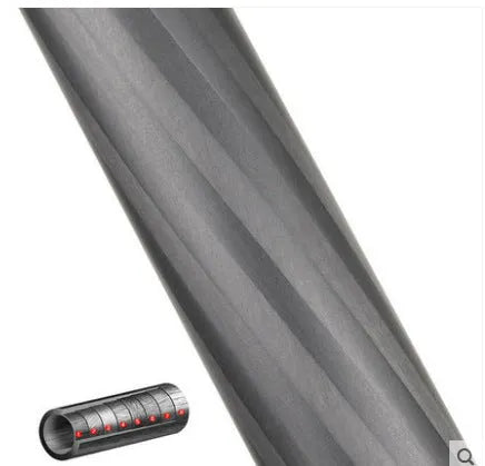 Black carbon fibre camera monopod fully extended with six telescoping sections