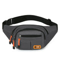 Waterproof slanted chest bag in black, blue, gray, or green colours