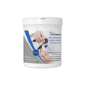 Can of 50 disposable dog dental finger stalls for teeth cleaning and plaque removal