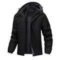 Men's plus-size waterproof hooded coat in polyester available in four colours