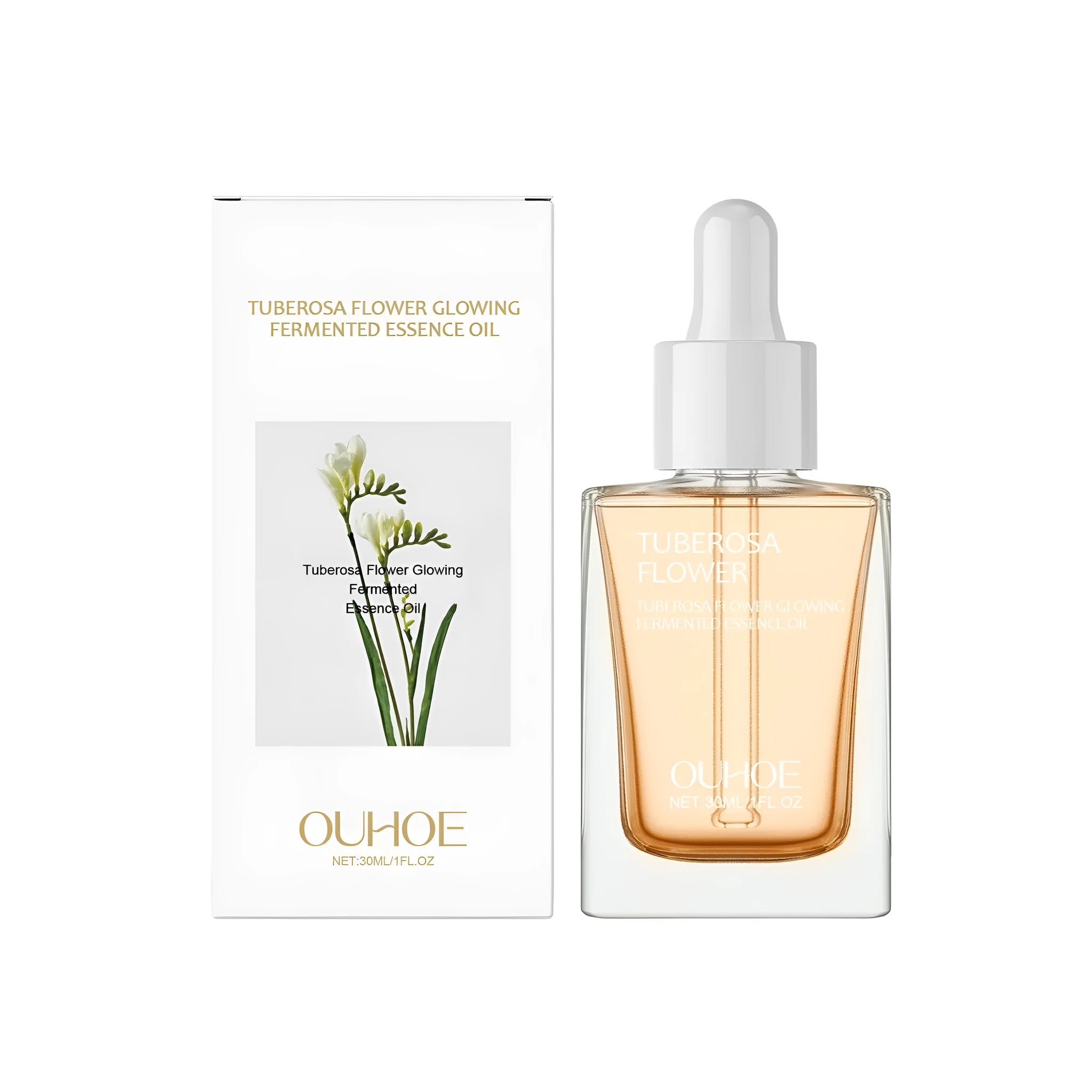 30ml firming facial oil bottle with tuberose extract for brightening and tightening skin
