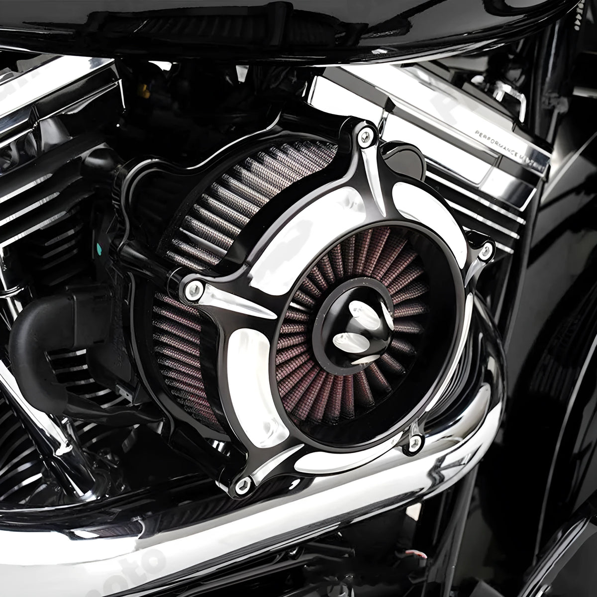 Aluminium alloy motorcycle air filter for Harley Davidson 883 and Big Glide models