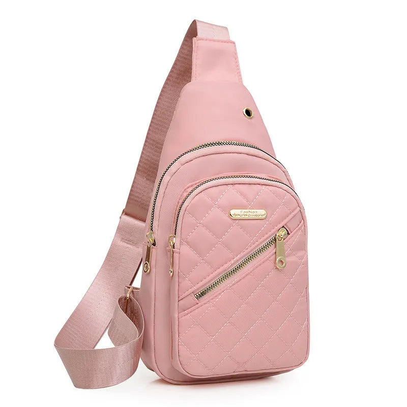 Crossbody chest bag in Oxford cloth with breathable design available in multiple colours