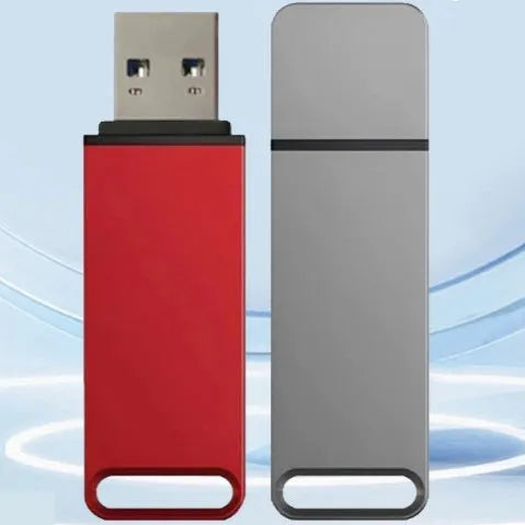 Creative metal USB flash drive in black red and silver with high capacity storage options