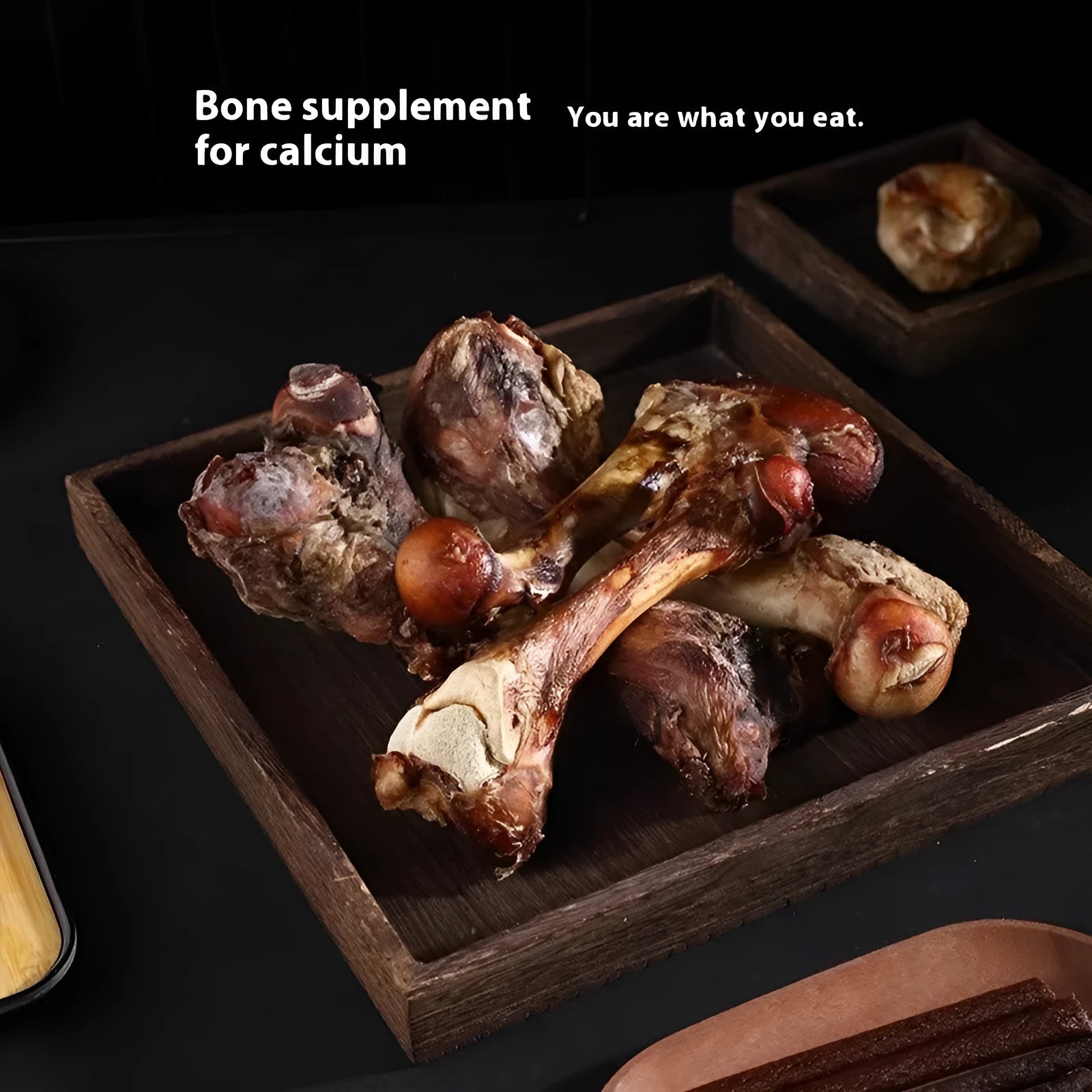 Roasted ox bone molar rod dog dental chew in three sizes for puppy teething