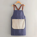 Kitchen waterproof apron in polyester composite material with free size design