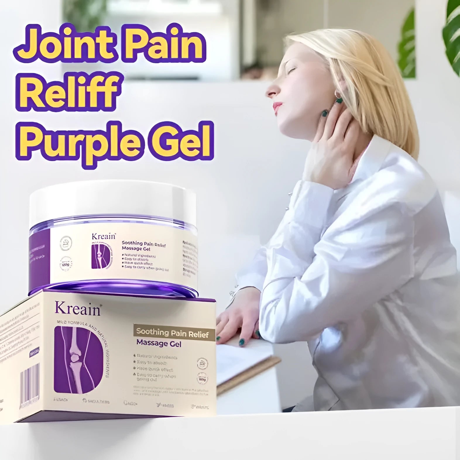 100g tube of joint pain care gel for topical application on muscles and joints