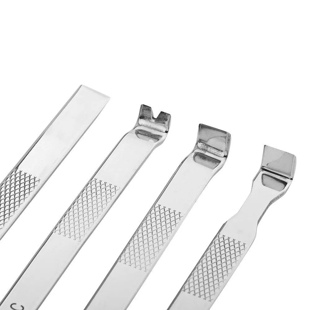 Mobile phone rear cover glass fixing fixture with silicone grip and demolition crowbar tool