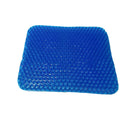 Summer gel seat cushion with honeycomb cooling design and double thick construction