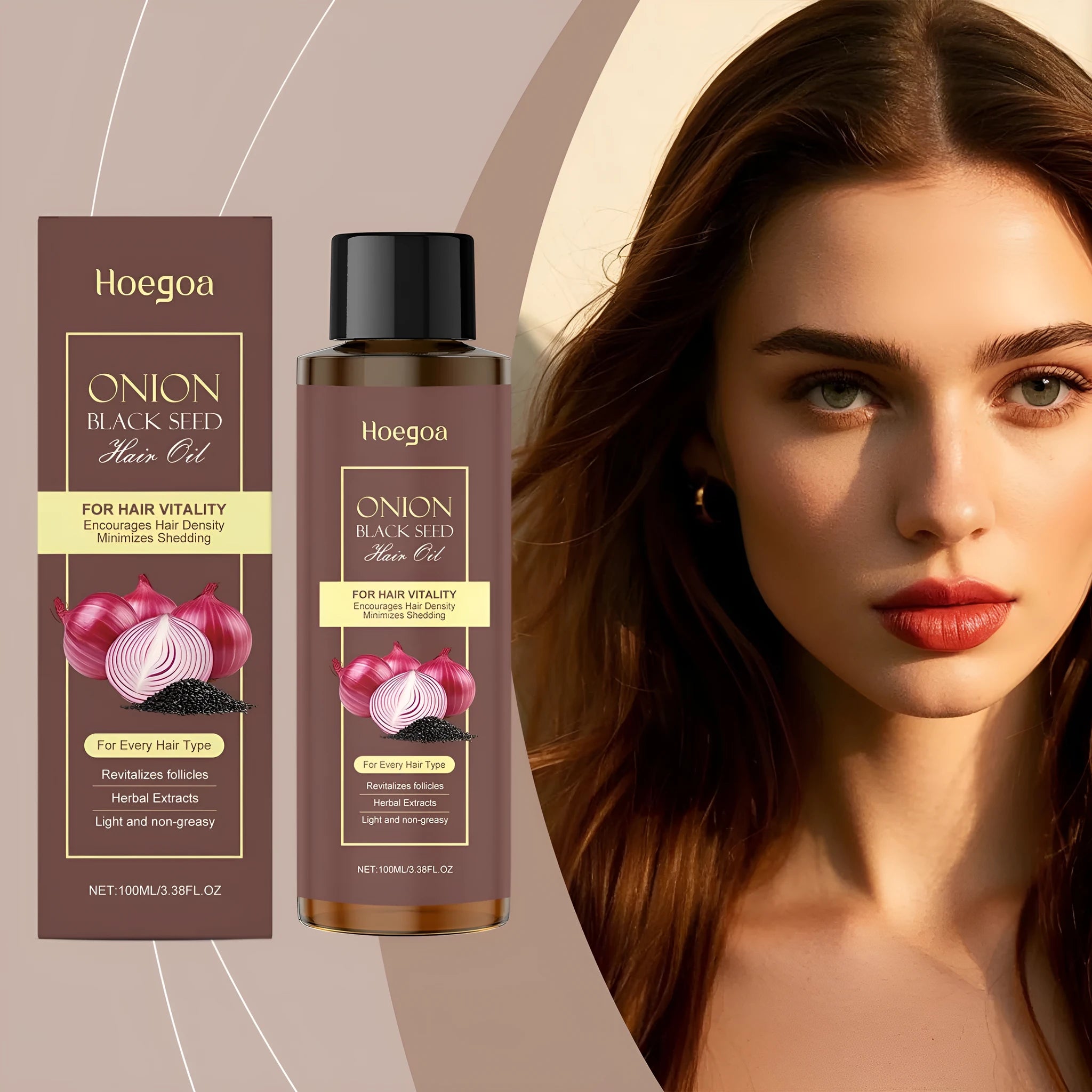 100ml hair nourishing essential oil bottle with accessories for moisture and soft maintenance