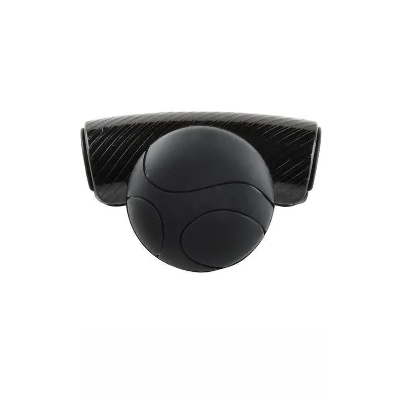 Steering wheel assist ball with silicone grip and metal bearing for single hand steering assistance