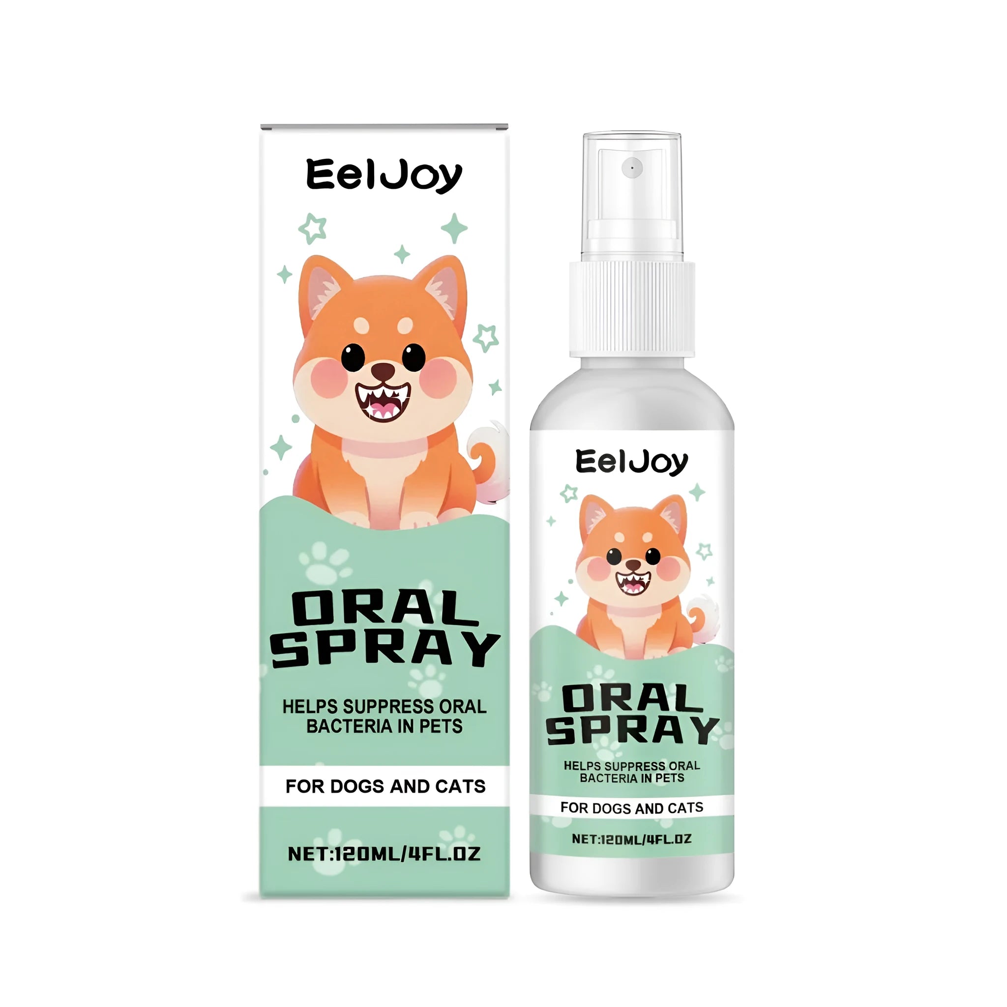 120ml pet oral spray bottle with chlorhexidine and mint extract for dog and cat dental care
