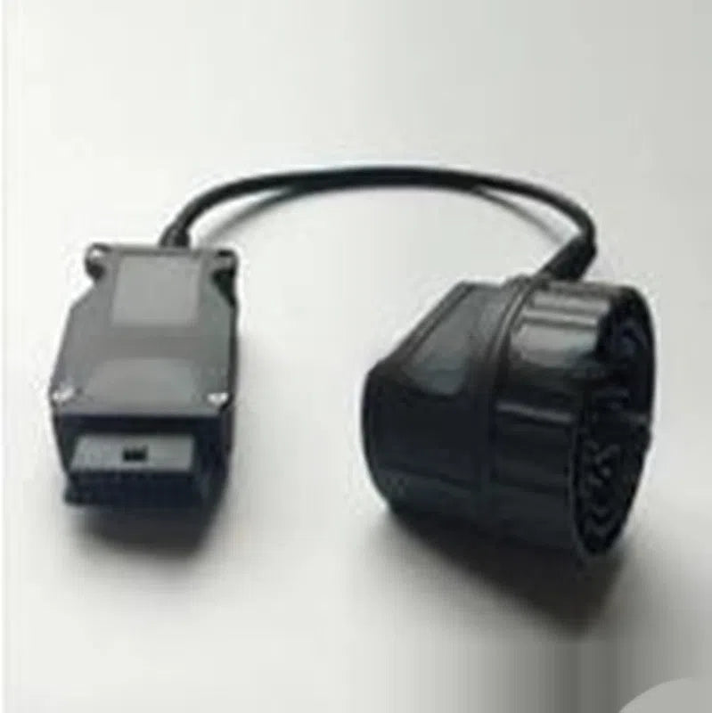 OBDII car tester connecting cable with 20-pin adapter, 16 nickel-plated pins, and direct plug 16x2 connector