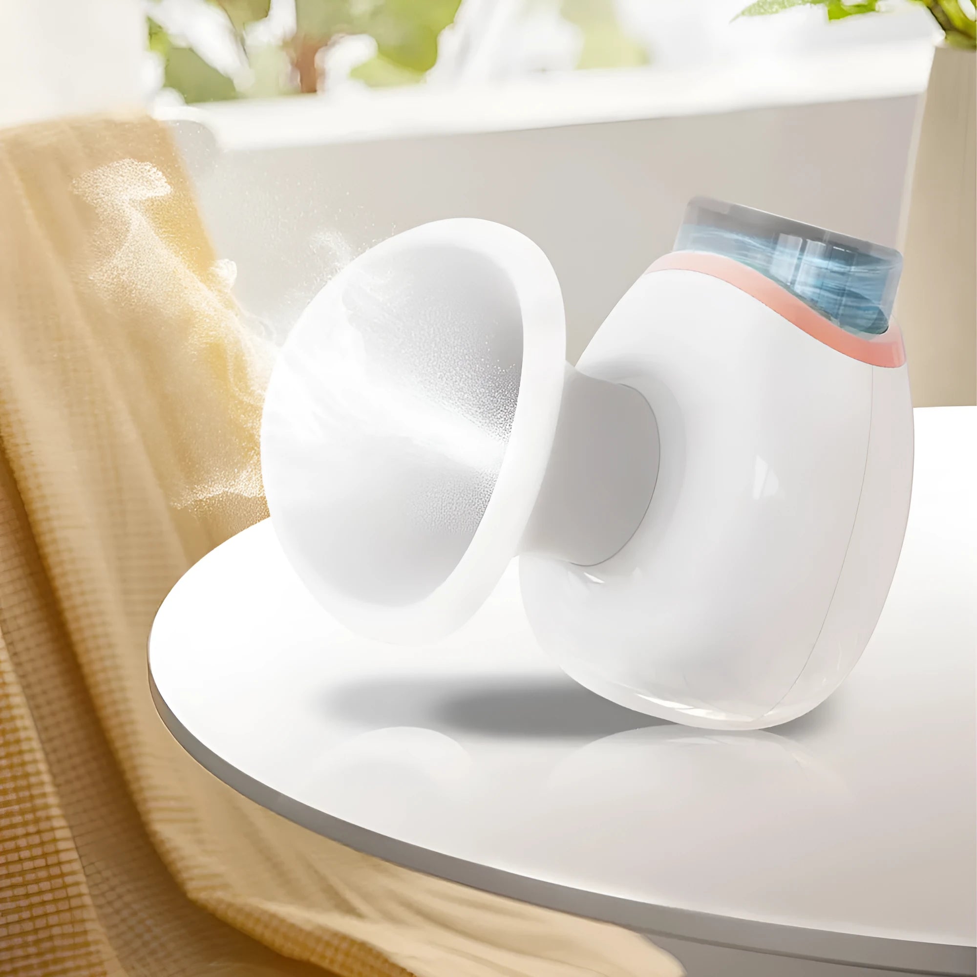 White household eye humidifier device with fog mist function and lithium battery power