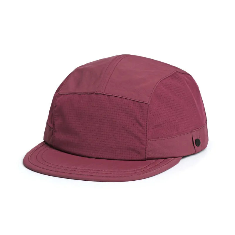 Breathable polyester dome tongue cap in army green with quick-drying sunshade function size M